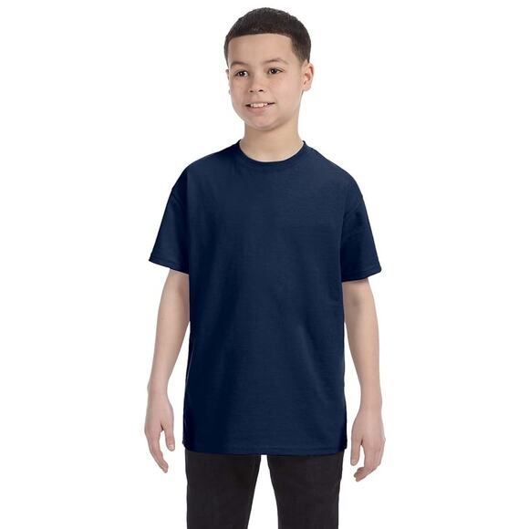 Fruit of the Loom Navy Blue Short Sleeve T-Shirt Kids Youth Size Small 6/7 - Picture 1 of 9